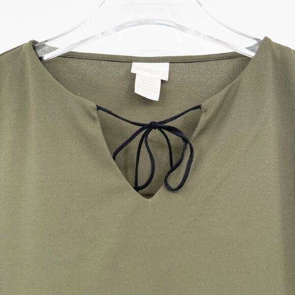 STUDIO C Y2K Vintage Long Sleeve Cinched Wrist Blouse - Picture 5 of 6